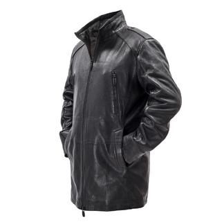 Кожаная мужская куртка Aston black (арт 4079)